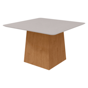 Mesa De Comedor Con Vidrio Nevada 8 Puestos LOPAS MDF Y MDP