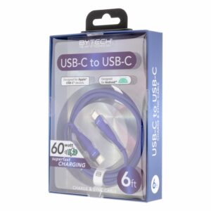 Cable De Carga Rápida Usb-C A Usb-C BYTECH 60 W