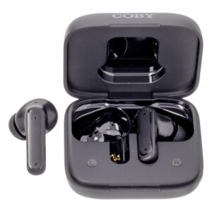 Audífonos Earbuds Con Estuche De Carga Táctil Negro COBY