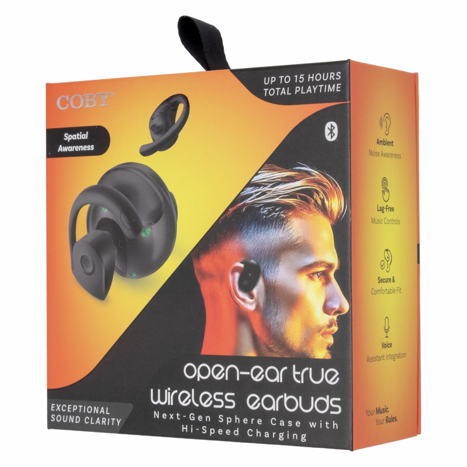 Audífonos Earbuds Open Ear Negro COBY - Imagen 7