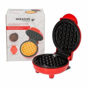 Waflera Electrica Personal Color Rojo De 10 Cm Modelo:HH-09125016R HOLSTEIN 350 Watts
