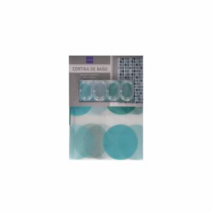 Cortina De Baño Bolas Azules FREE HOME 180 X 180 Cm
