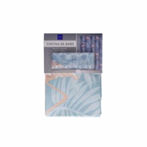 Cortina De Baño Diseño Flamingo Tono Rosa-Azul FREE HOME 180X180CM