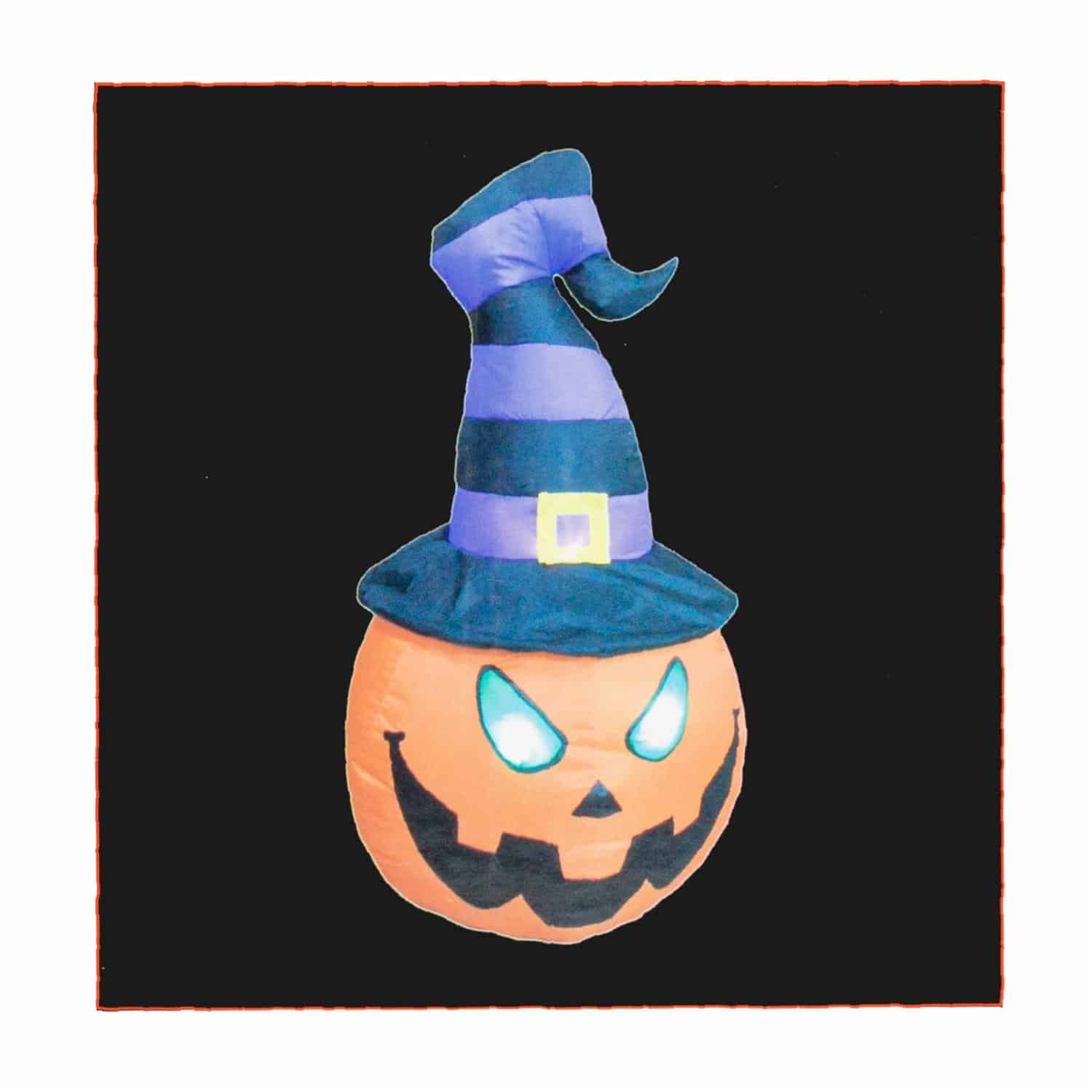 Inflable Calabaza Con Sombrero JOY 120 Cm - Imagen 2