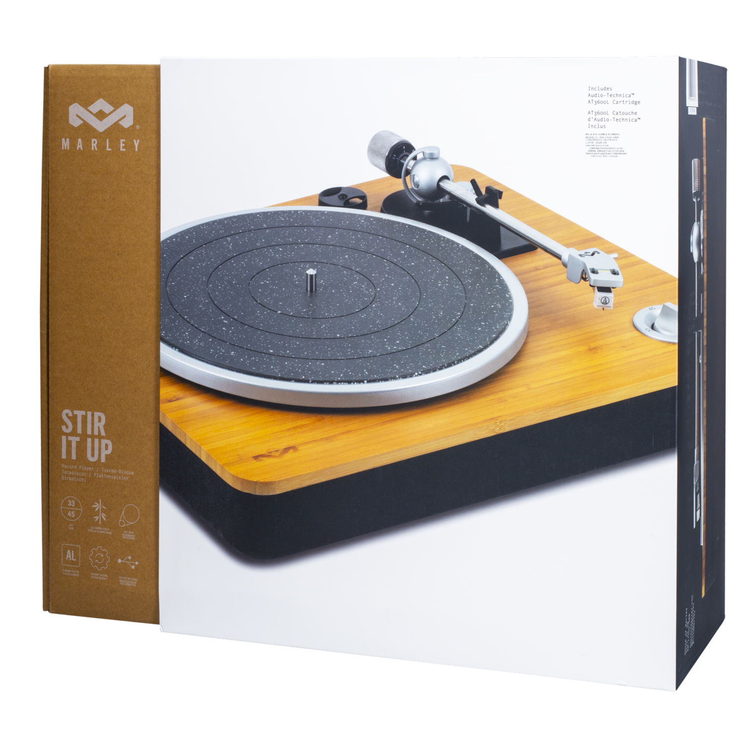 Tocadiscos Mezclador Con Preamplificador Incorporado HOUSE OF MARLEY Bambú - Imagen 2