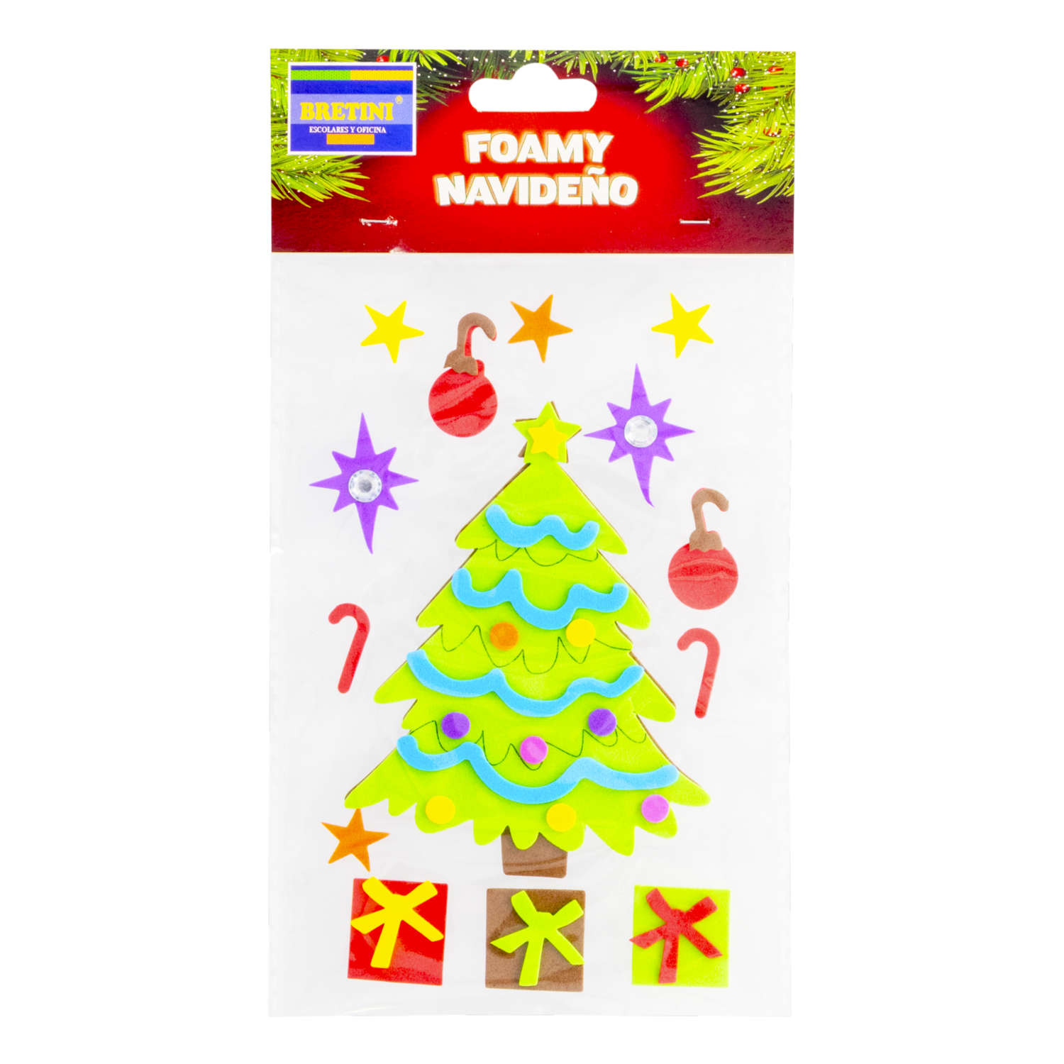 Foamy Navidad Árbol Bombillos ESCOLINI X 14 - Imagen 2