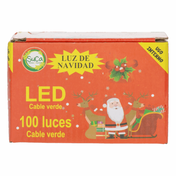 Luces Navideñas Led Cálida IMPORTADORA CUMPLEAÑOS 100 Luces - Imagen 2