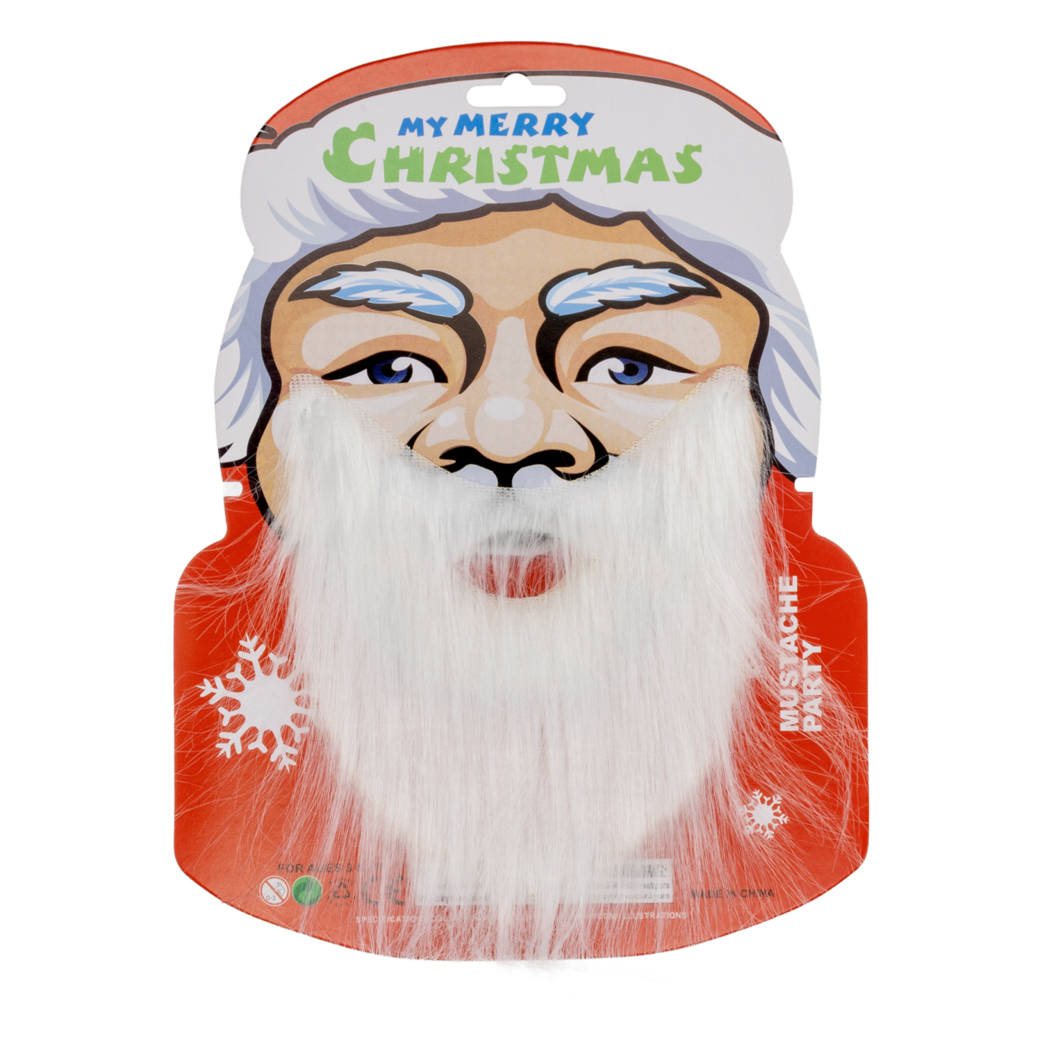 Barba Papá Noel MY MERRY CHRISTMAS Unidad - Imagen 2