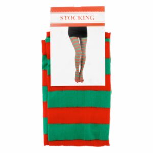 Medias Bicolor Para Disfraz Rojo Y Verde IMPORTADORA CUMPLEAÑOS 70 Cm