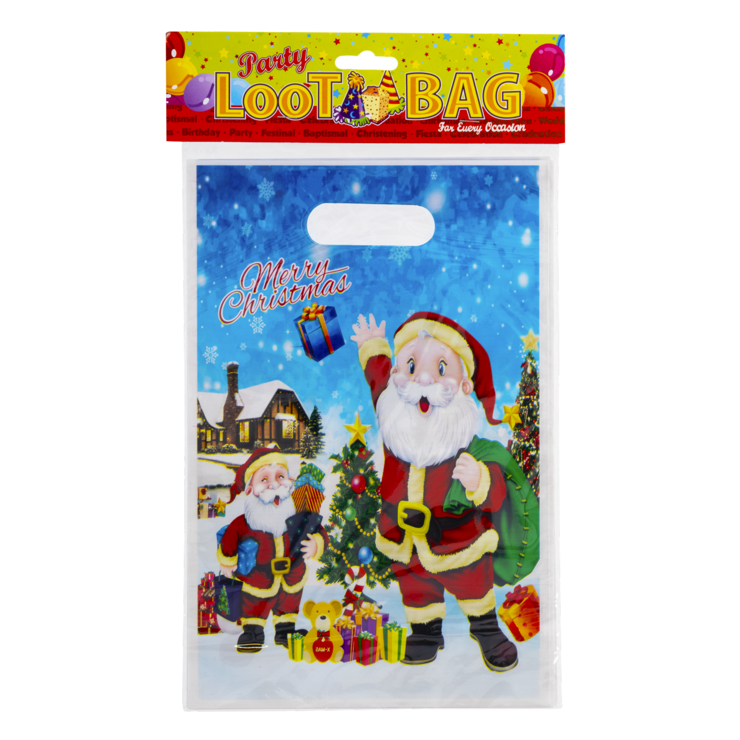 Funda Plástica Para Sorpresas Navideñas 2 Modelos IMPORTADORA CUMPLEAÑOS X 10 Uds - Imagen 2