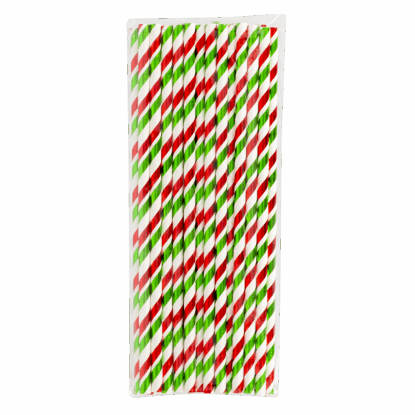 Sorbetes De Papel Navideños Mix Verde Y Rojo IMPORTADORA CUMPLEAÑOS X 25 Uds - Imagen 2
