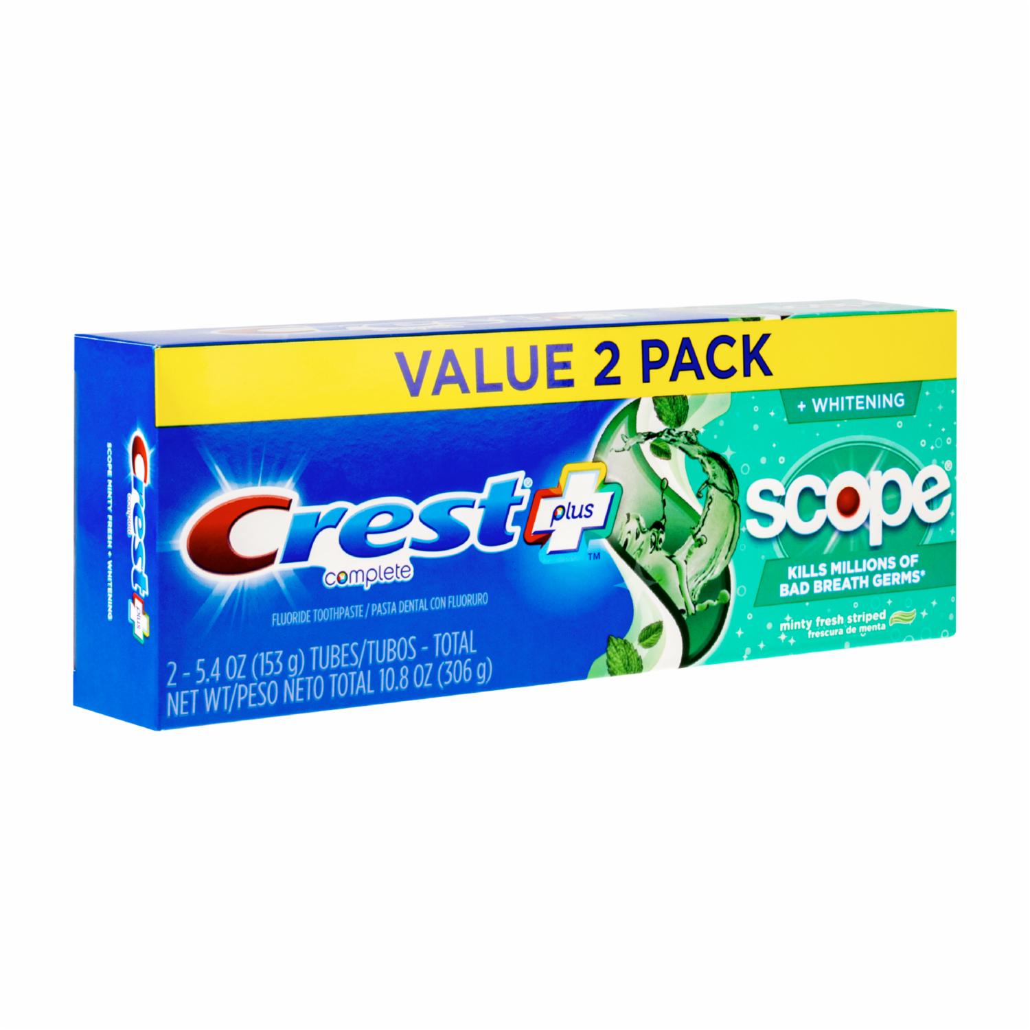 Crema Dental Complete Scope Minty Fresh CREST 306 G - Imagen 3