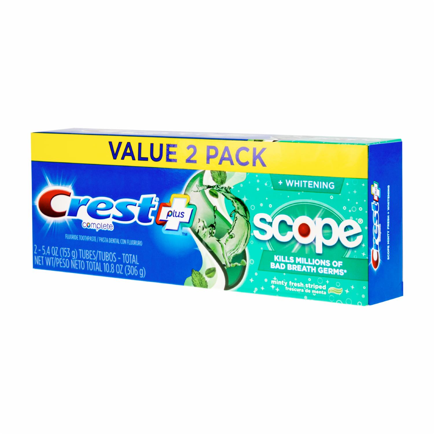 Crema Dental Complete Scope Minty Fresh CREST 306 G - Imagen 4