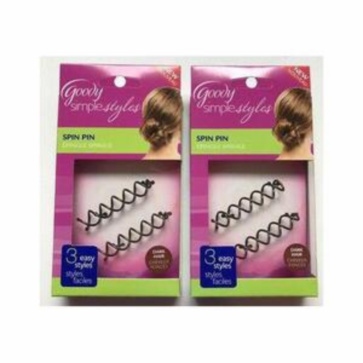 Vinchas De Cabello Espiral Pequeña GOODY Longitud Perfecta