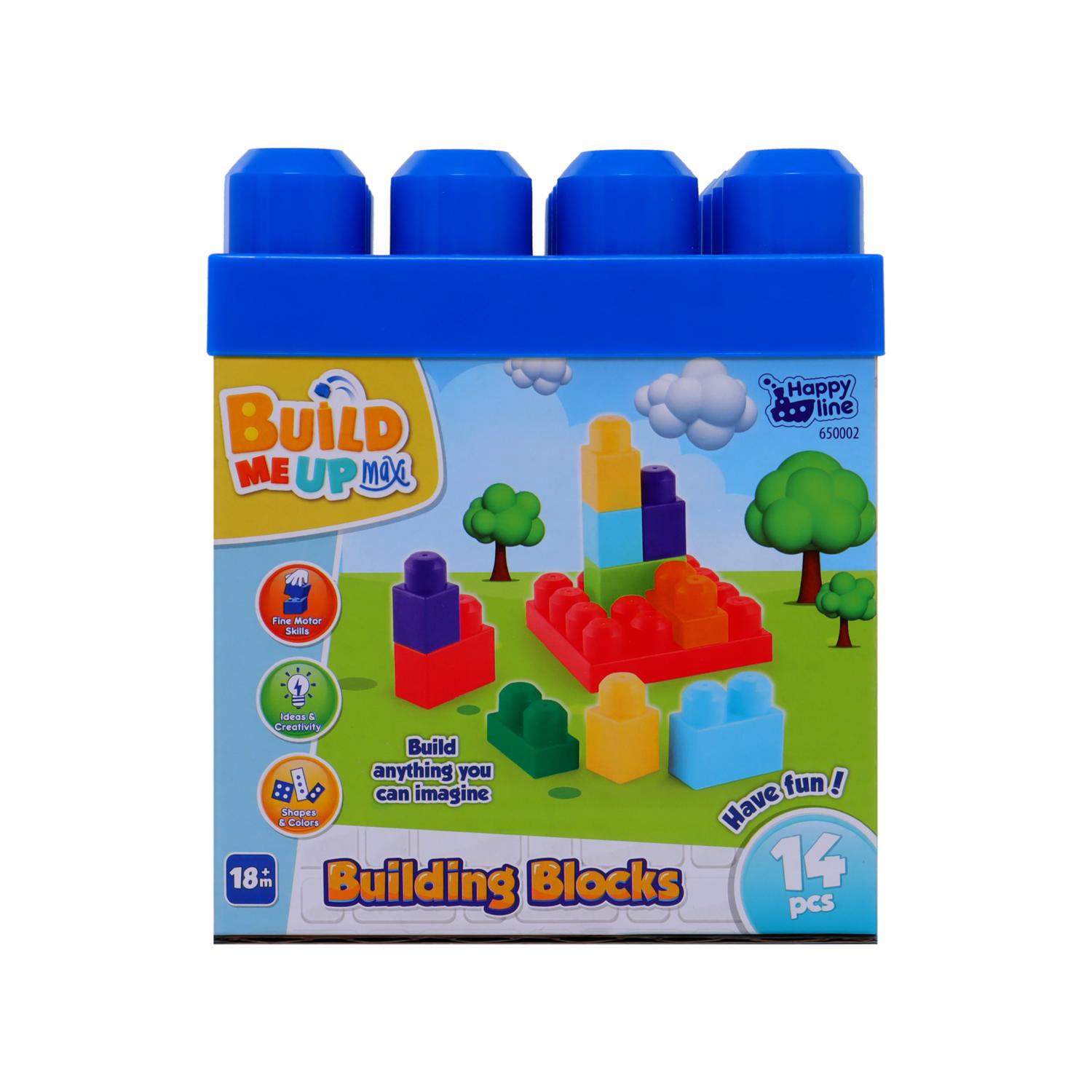 Bloques De Armar En Caja BUILD ME UP MAXI 14 Piezas - Imagen 2