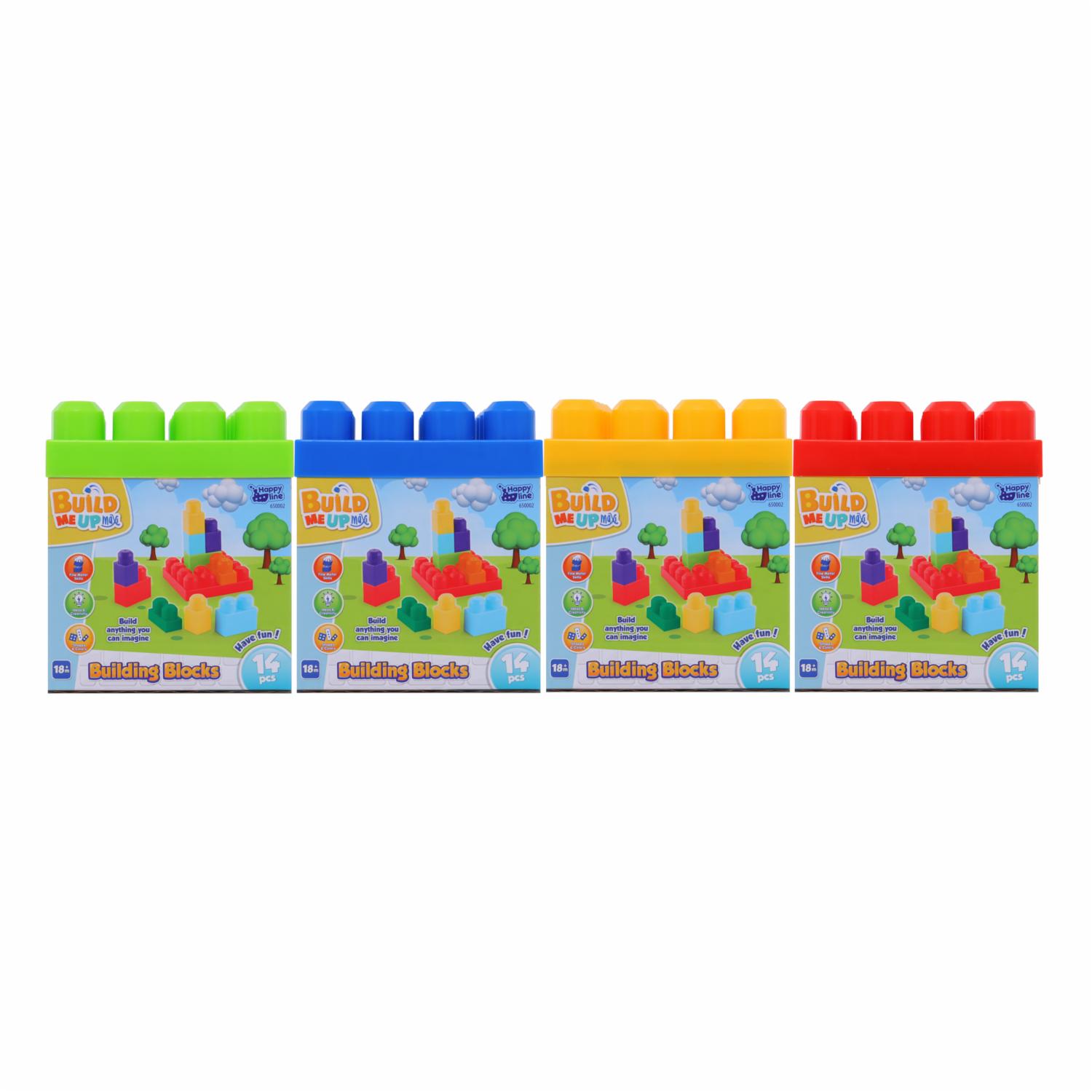 Bloques De Armar En Caja BUILD ME UP MAXI 14 Piezas - Imagen 3