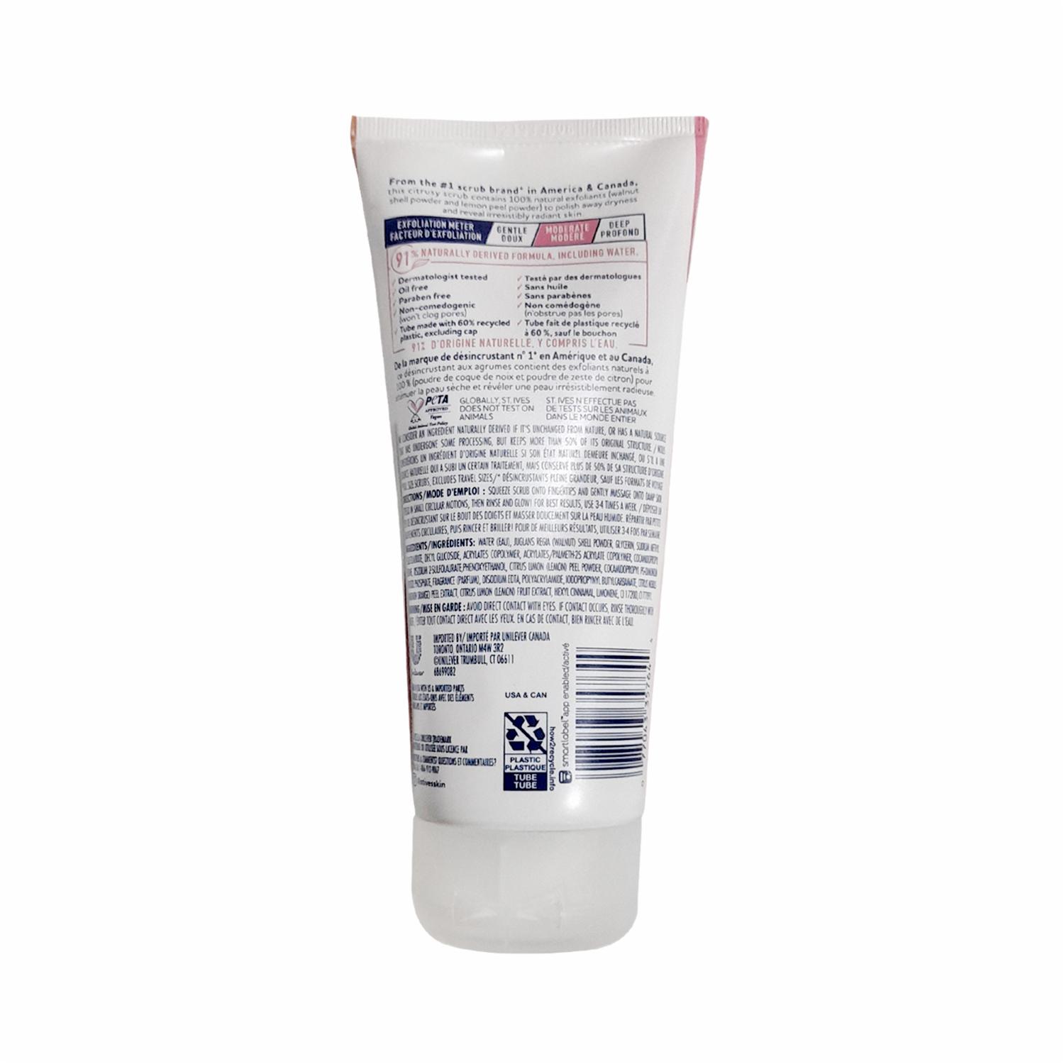 Exfoliante Facial Limón Rosado Y Naranja Mandarina ST. IVES 170 G - Imagen 3