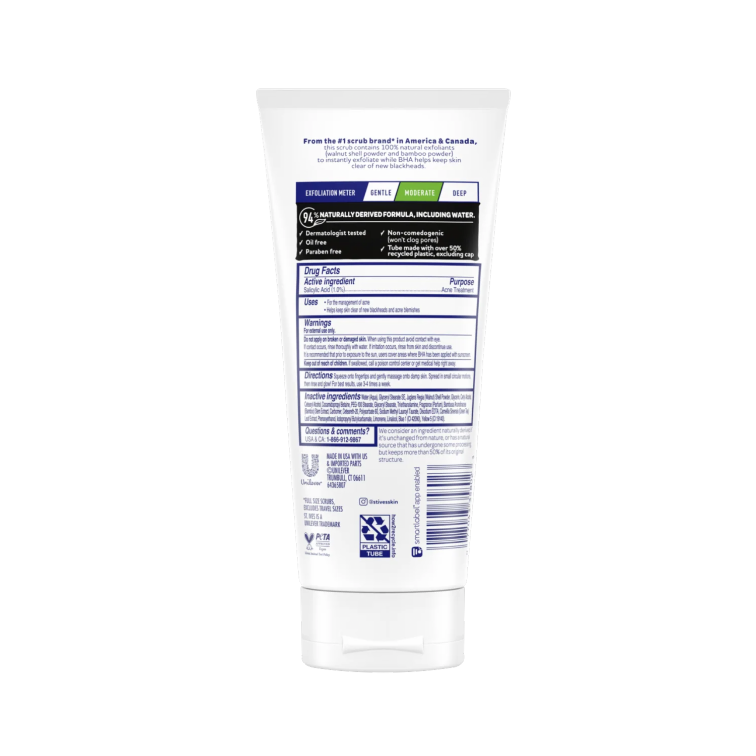 Exfoliante Facial Blackhead Clearing Té Verde ST. IVES 28 G