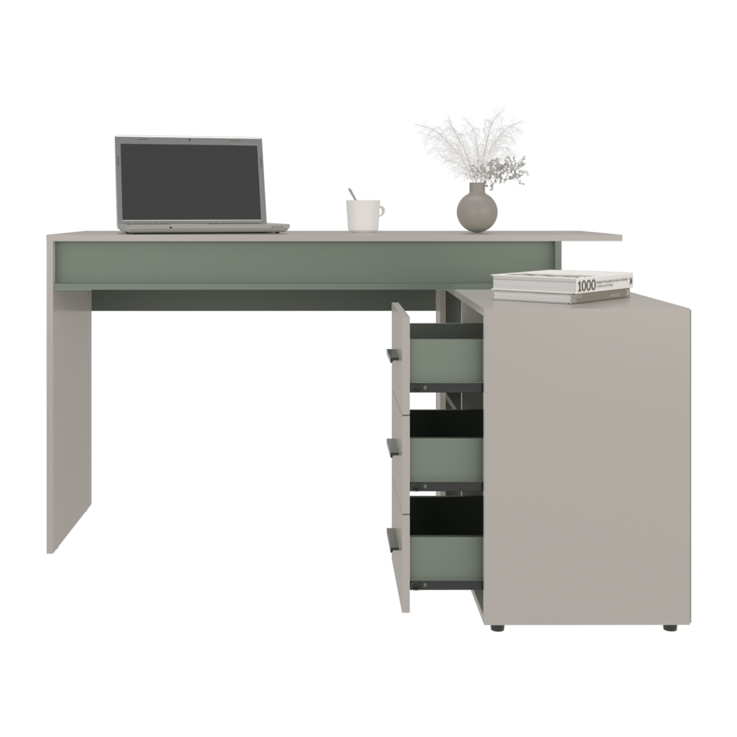 Escritorio Upton Capri Agave RTA MDF - Imagen 2