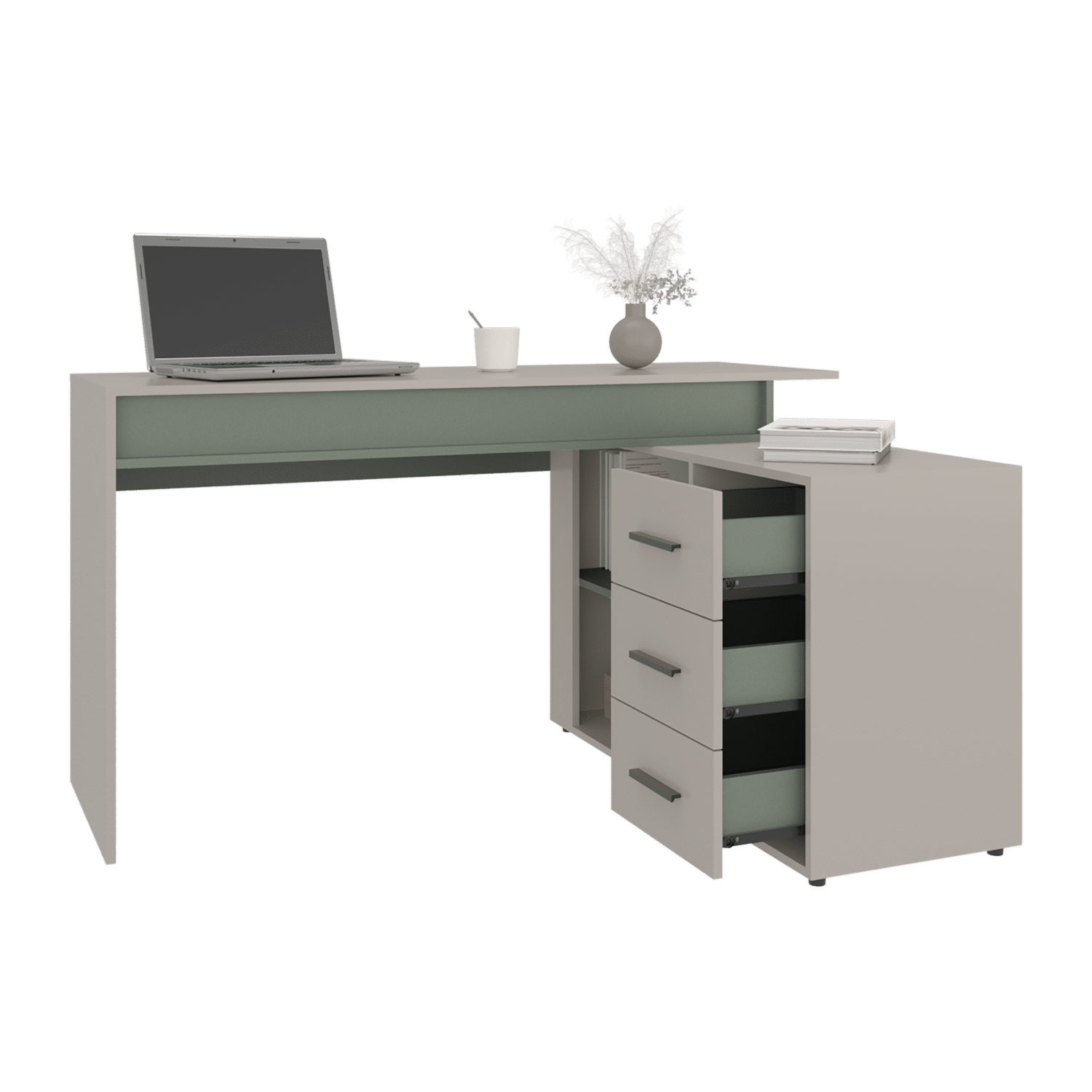 Escritorio Upton Capri Agave RTA MDF - Imagen 6