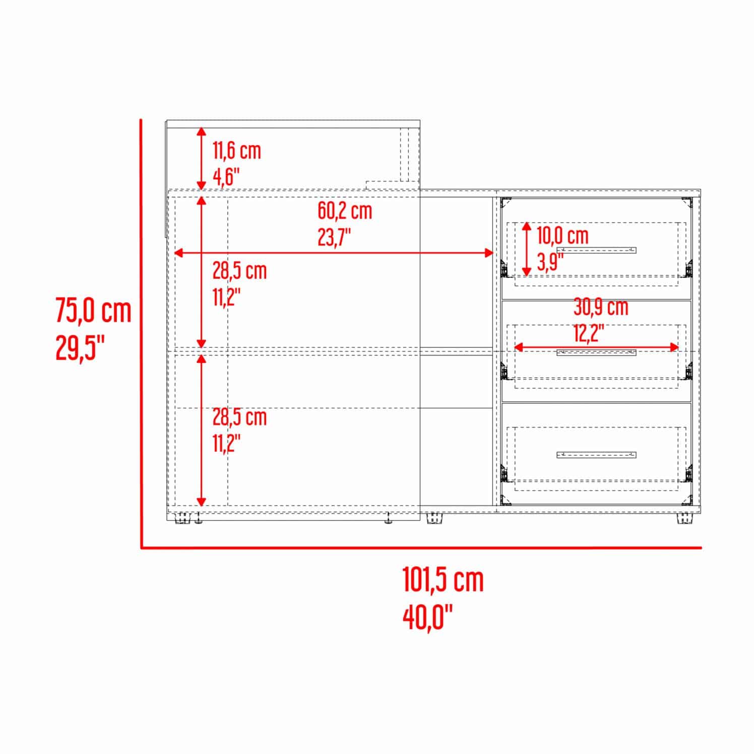 Escritorio Upton Capri Agave RTA MDF - Imagen 9