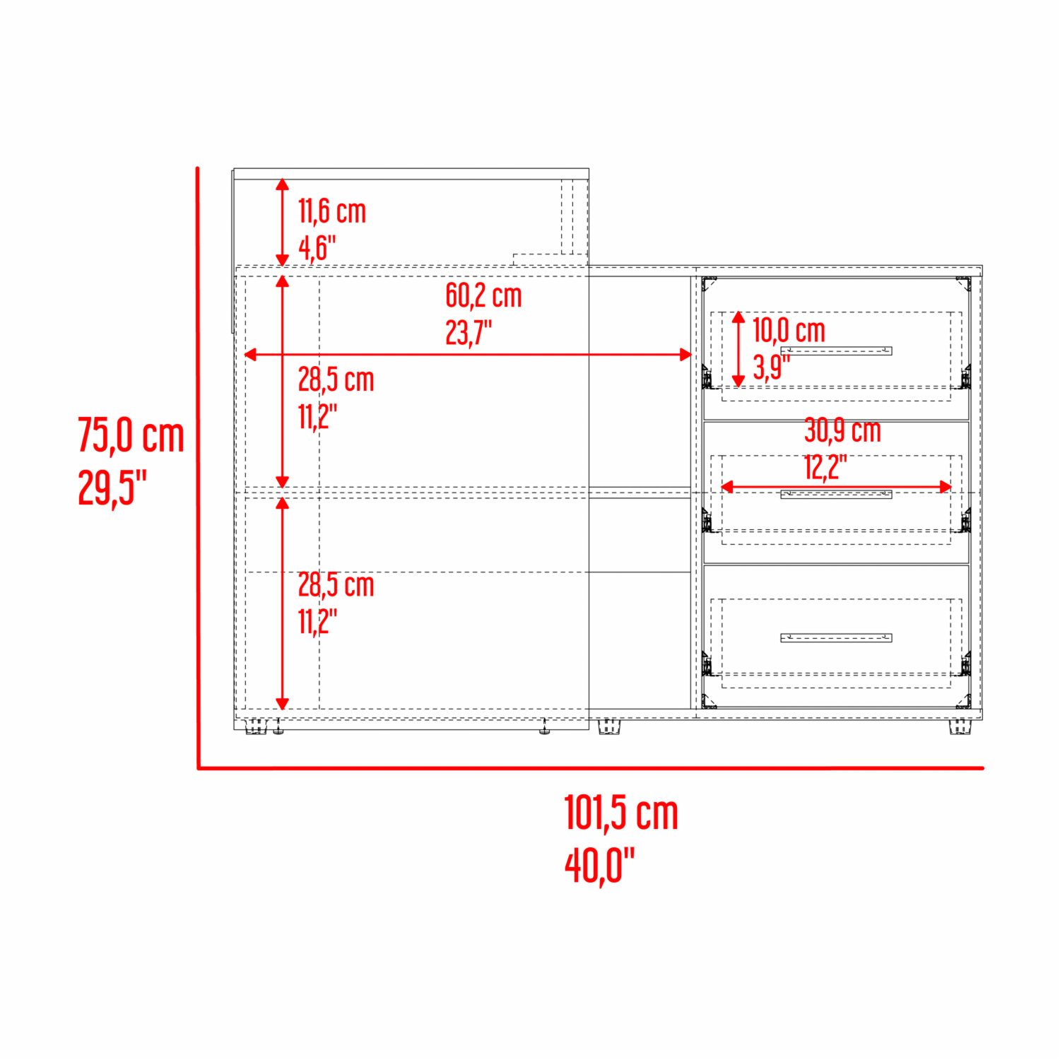 Escritorio Upton Capri Agave RTA MDF - Imagen 10