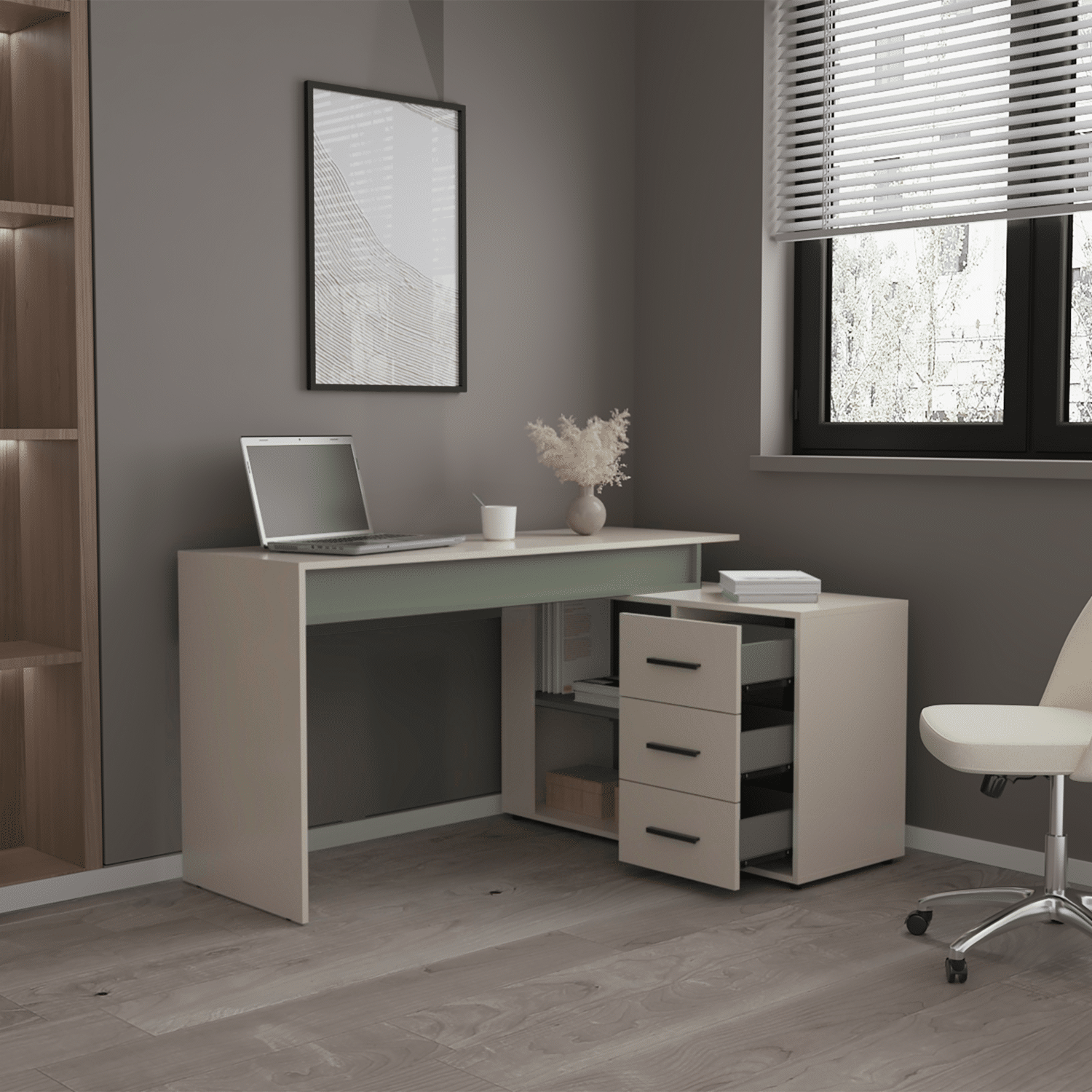 Escritorio Upton Capri Agave RTA MDF - Imagen 16