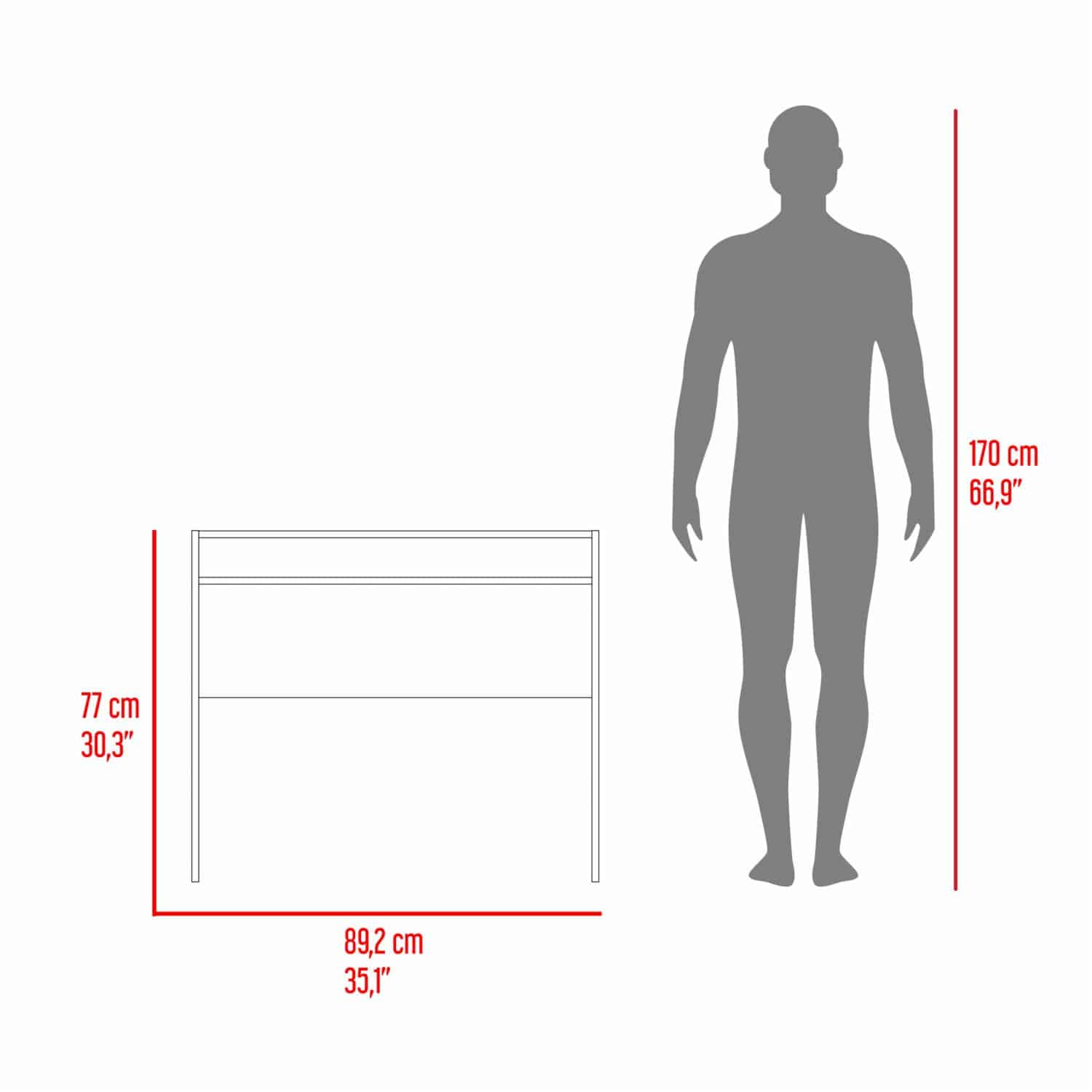 Escritorio Stella Fresno RTA MDF - Imagen 5