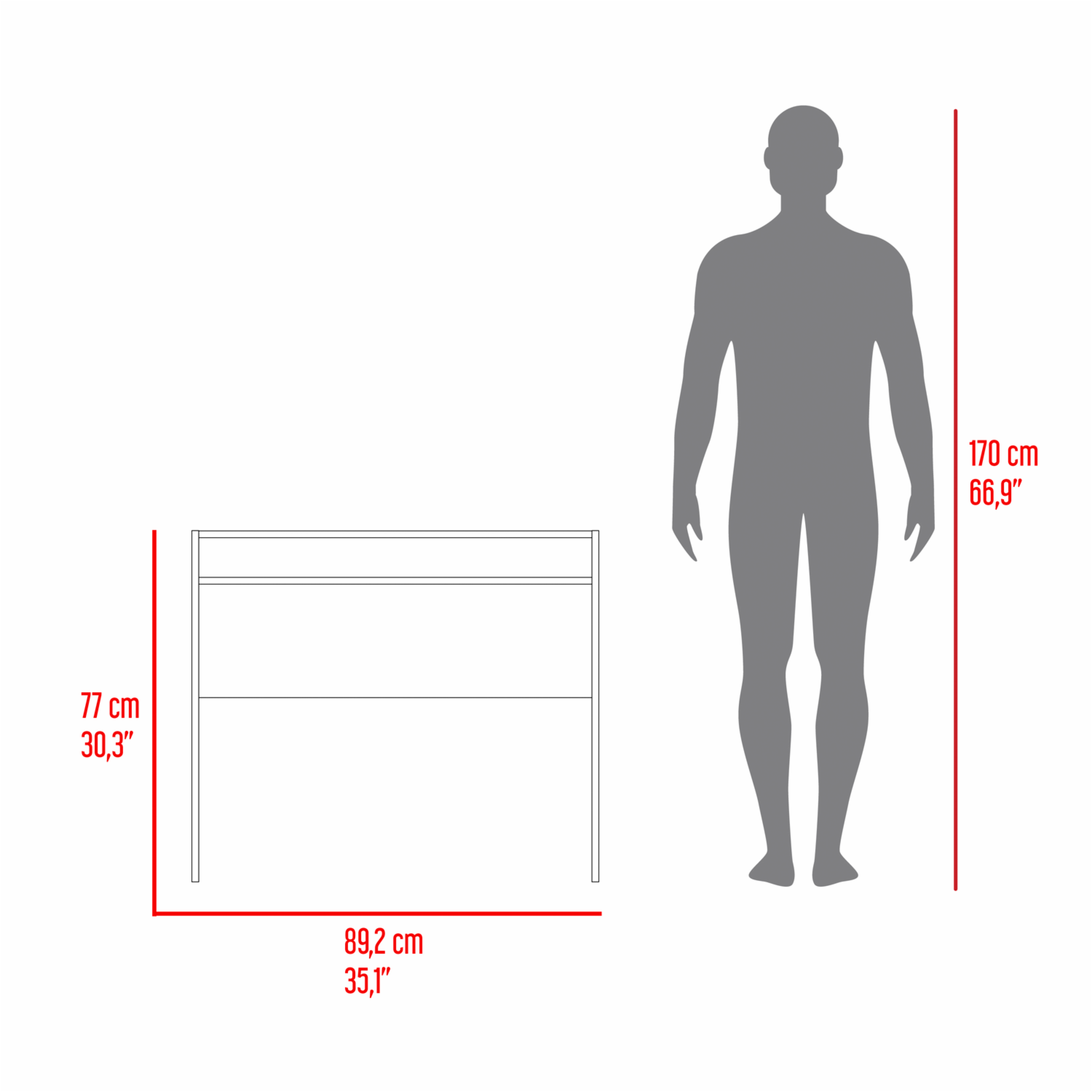 Escritorio Stella Fresno RTA MDF - Imagen 6