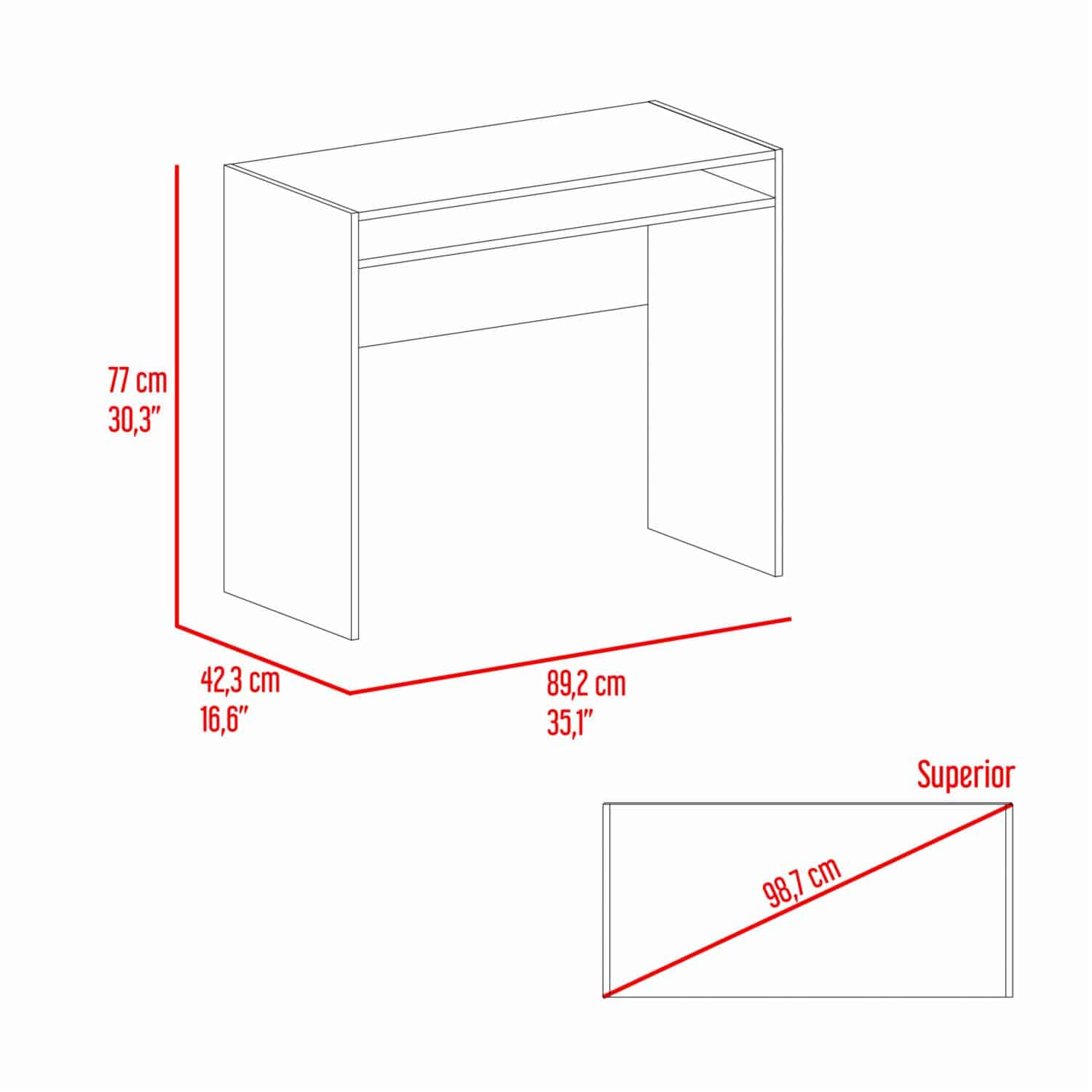 Escritorio Stella Fresno RTA MDF - Imagen 11