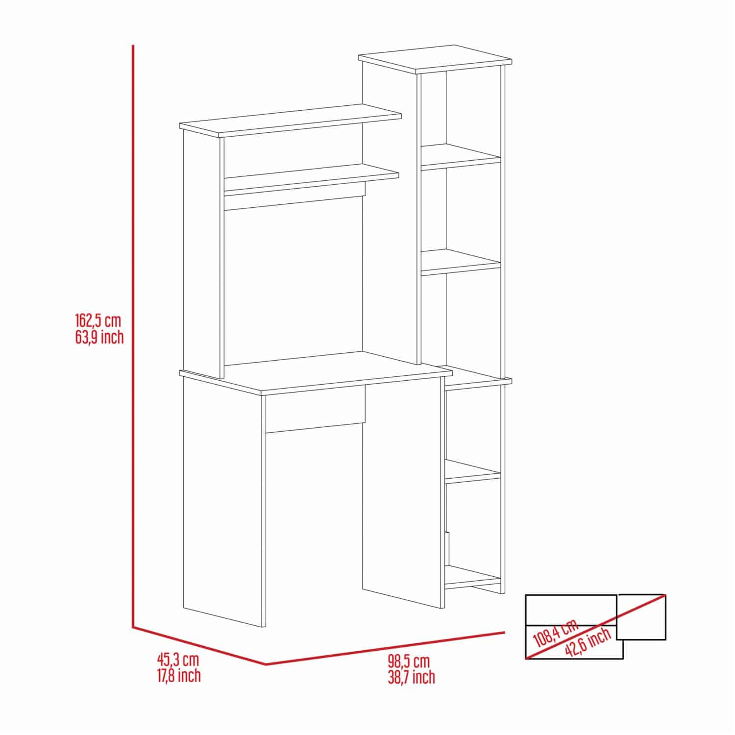 Escritorio Office Bardolino RTA MDF - Imagen 23