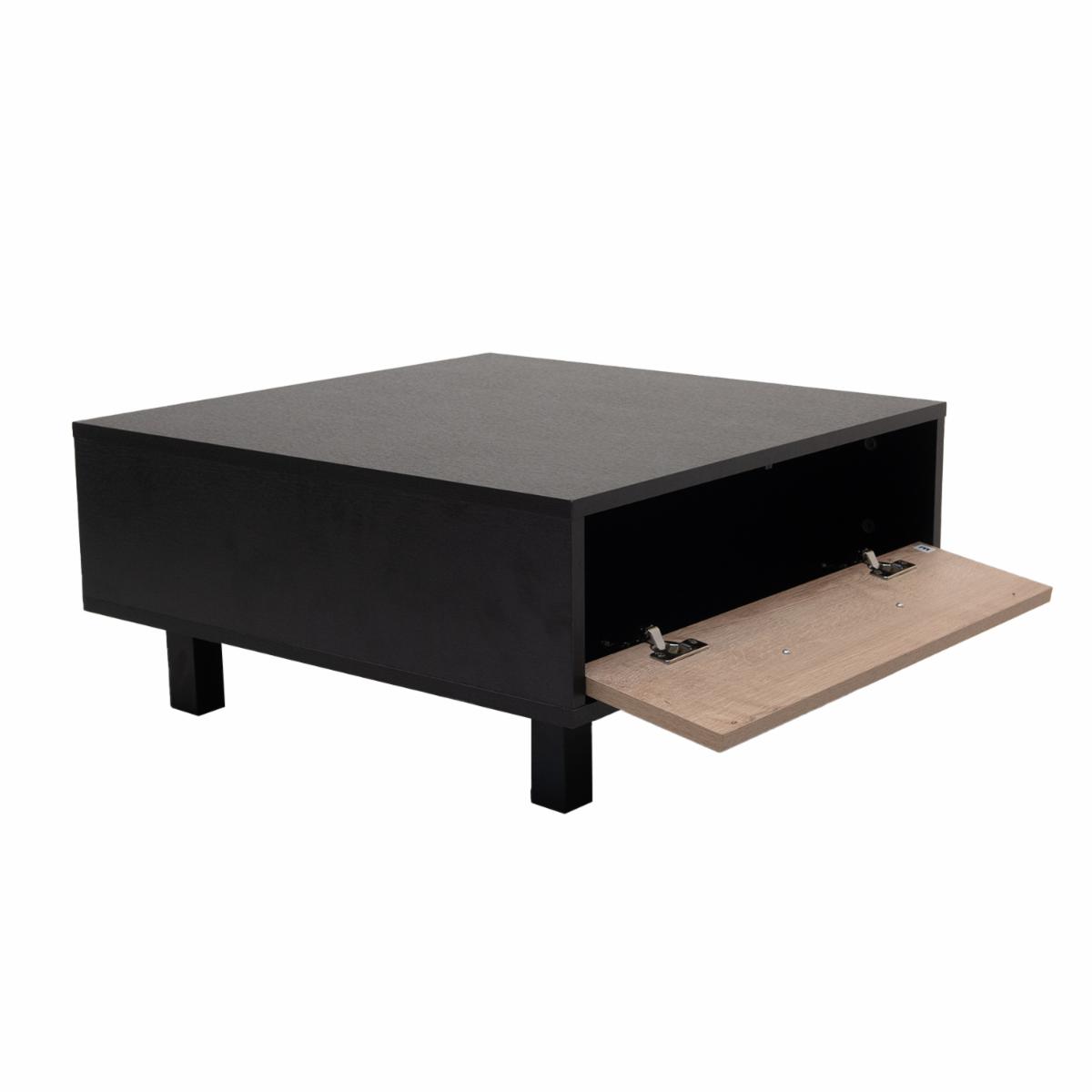 Mesa De Centro Kaia Duna Con Wengue RTA MDF y Metal