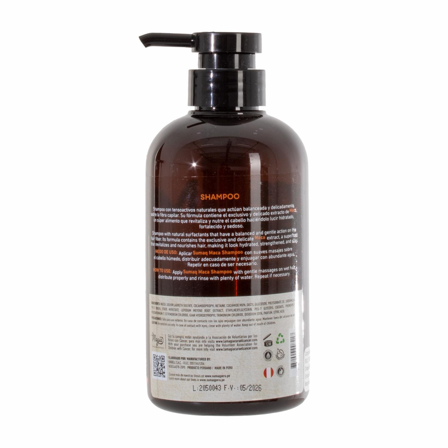 Shampoo Con Maca SUMAQ 500 Ml - Imagen 2