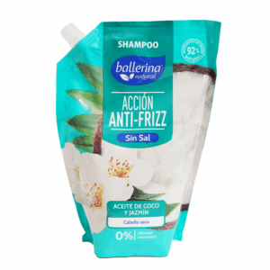 Shampoo Sin Sal Con Aceite De Coco Y Jazmín Doy Pack BALLERINA 900 Ml