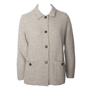 Sweater Chaqueta Abierto Con Botones Y Bolsillos MARIÁN Talla Pequeño