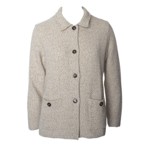 Sweater Chaqueta Abierto Con Botones Y Bolsillos MARIÁN