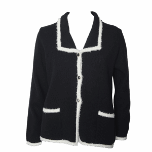 Sweater Chaqueta Abierto Con Botones Y Bolsillos MARIÁN