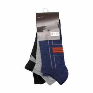 Medias Estilo Deportiva Invisible Pack X 3 WELLMAN Talla 10-12