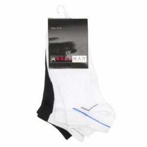 Medias Estilo Deportiva Invisible Pack X 3 WELLMAN Talla 10-12