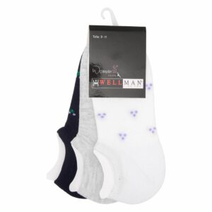 Medias Estilo Deportivo Diseño Show Pack X 3 WELLMAN WOMEN Talla 9-11