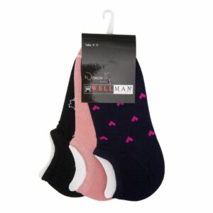 Medias Estilo Deportivo Diseño Show Pack X 3 WELLMAN WOMEN Talla 9-11