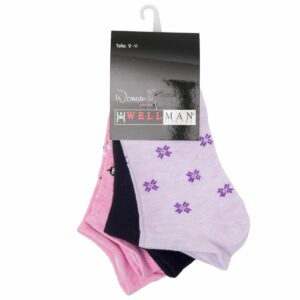 Medias Estilo Deportiva Invisible Pack X 3 WELLMAN WOMEN Talla 9-11