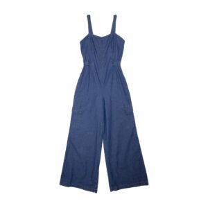 Enterizo Jean Cardigan Azul Medio BLACK POINT