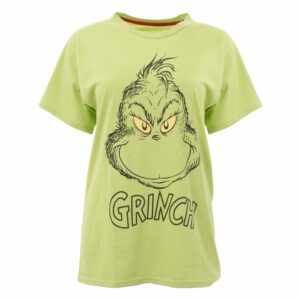 Camiseta Navidad Manga Corta Verde GRINCH