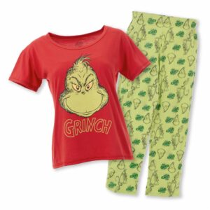 Pijama Navidad Camiseta Y Pantalón Rojo Y Verde GRINCH