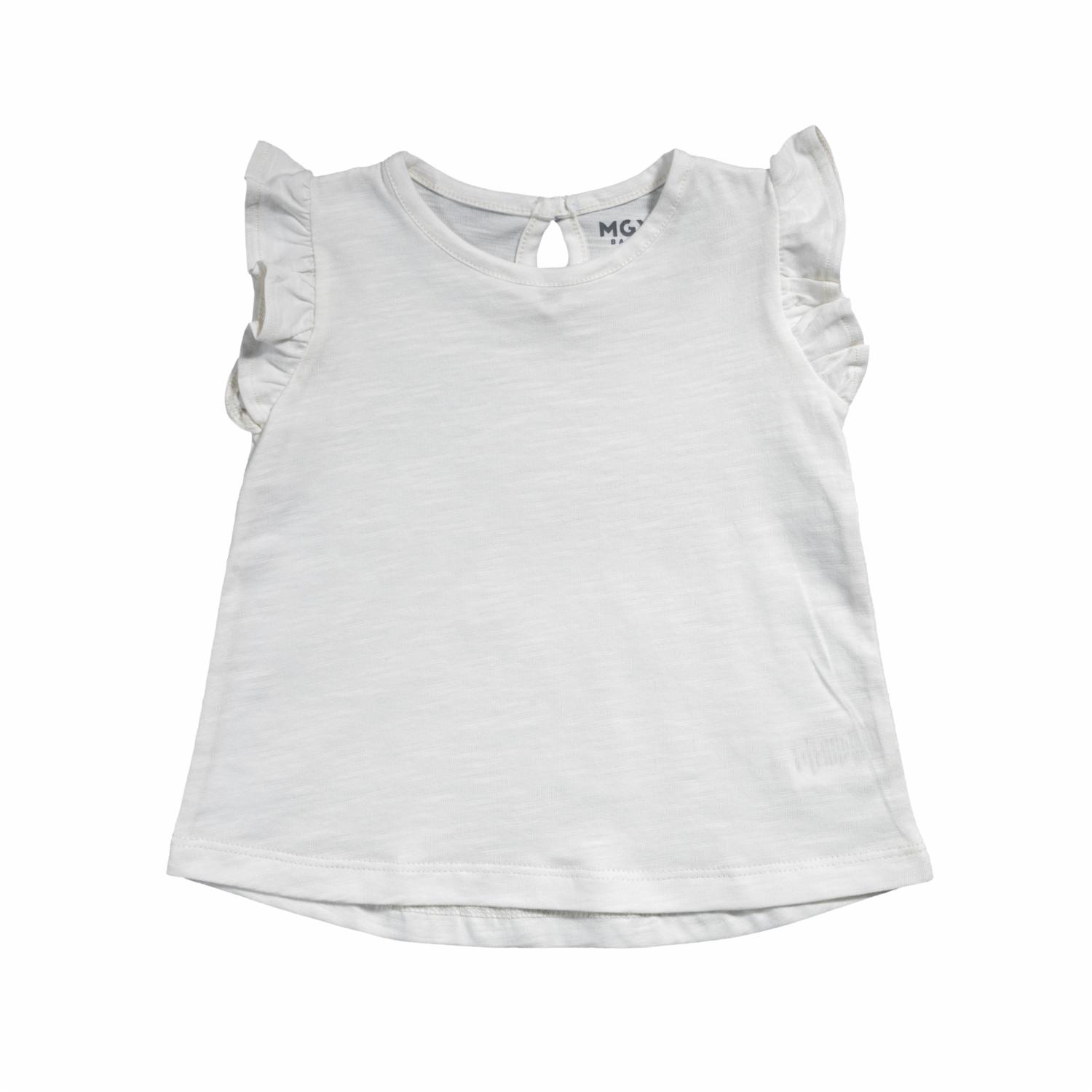 Camiseta Manga Corta Con Vuelos MGX BABY Talla 18 a 24 Meses - Imagen 3