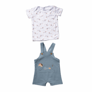 Conjunto Overall Y Camiseta Manga Corta MGX BABY