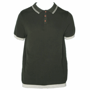 Camiseta Polo Tejida Manga Corta BLUE