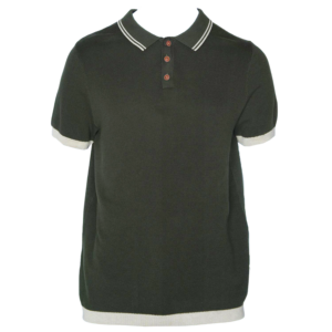 Camiseta Polo Tejida Manga Corta BLUE