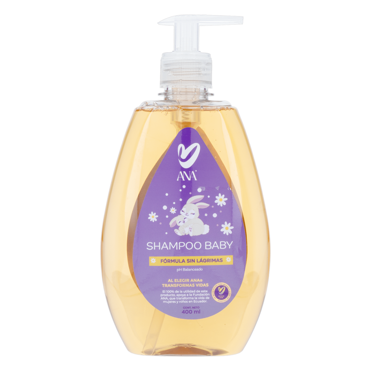 Shampoo Capilar Baby Fórmula Sin Lágrimas ANA 400 Ml - Imagen 2